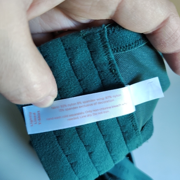 Cacique Women's NWT Green Lace Print Lightly Lined T-shirt Bra Sz 44G Smoothing - Picture 8 of 8